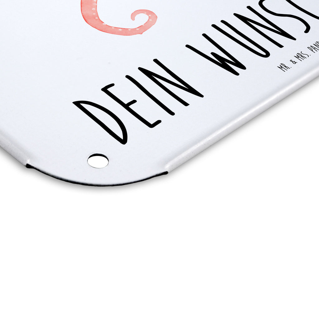 Personalisiertes Blechschild Tintenfisch Blechschild, Metallschild, Geschenk Schild, Schild, Magnet-Metall-Schild, Deko Schild, Wandschild, Wand-Dekoration, Türschild, Tiermotive, Gute Laune, lustige Sprüche, Tiere, Meer, Meerestier, Krake, Tintenfisch, Arme, Wasser, Ozean