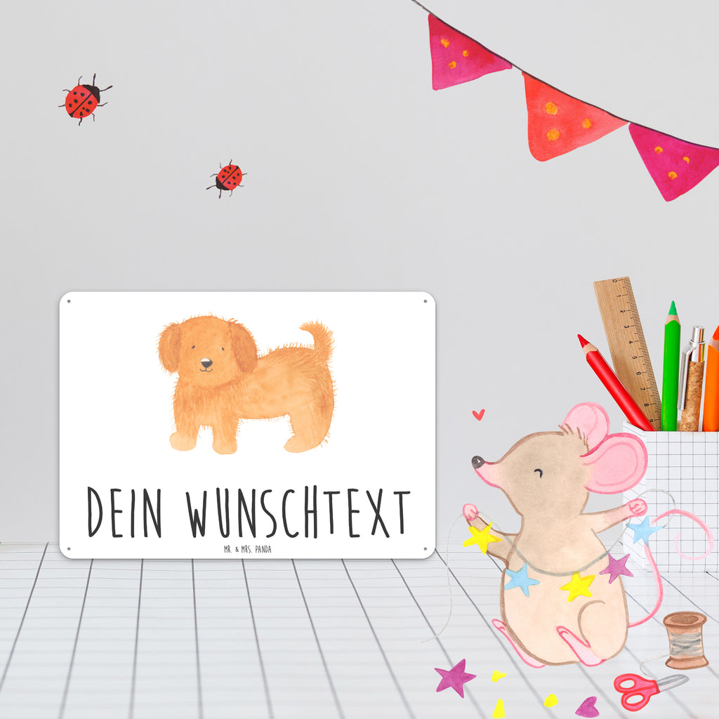 Personalisiertes Blechschild Hund flauschig Blechschild, Metallschild, Geschenk Schild, Schild, Magnet-Metall-Schild, Deko Schild, Wandschild, Wand-Dekoration, Türschild, Hund, Hundemotiv, Haustier, Hunderasse, Tierliebhaber, Hundebesitzer, Sprüche, Hunde, Frauchen, Hundemama, Hundeliebe