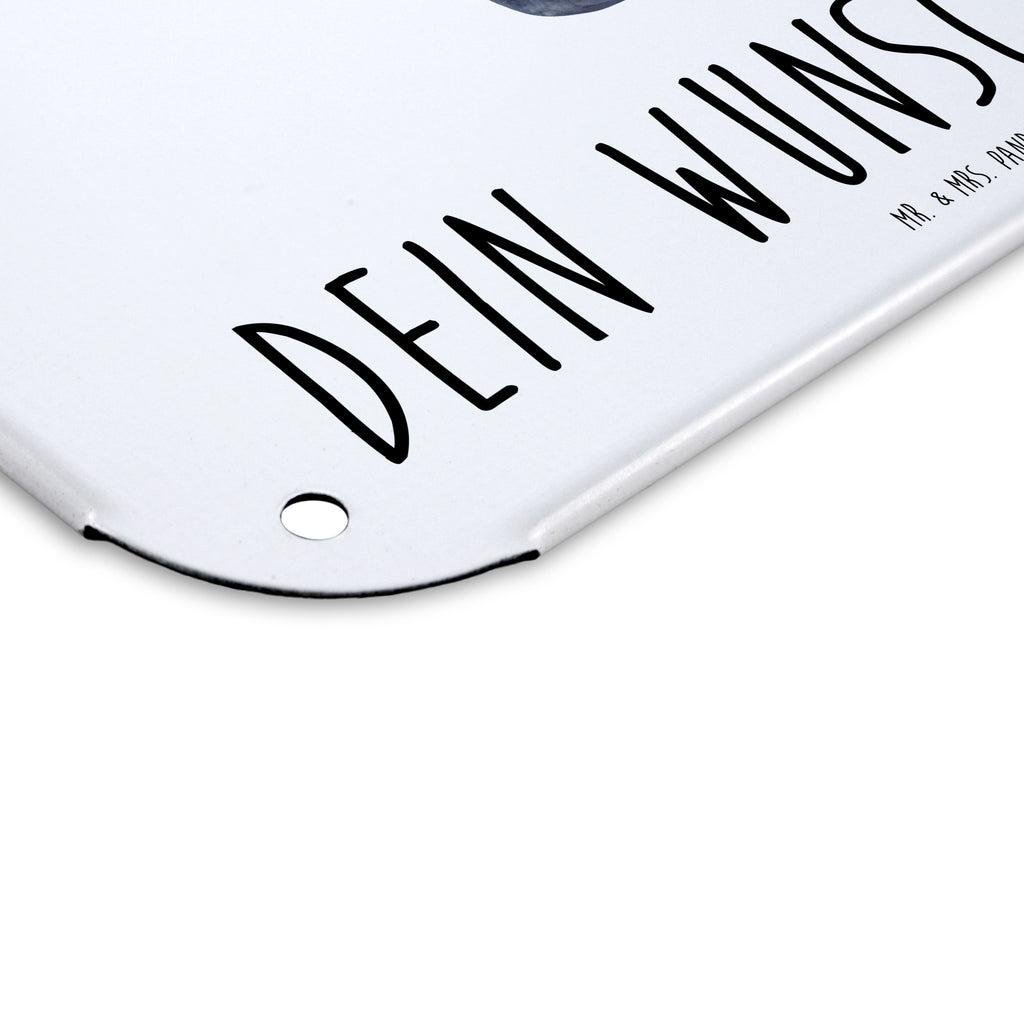 Personalisiertes Blechschild Pinguin Blumenkranz Blechschild, Metallschild, Geschenk Schild, Schild, Magnet-Metall-Schild, Deko Schild, Wandschild, Wand-Dekoration, Türschild, Pinguin, Pinguine, Blumenkranz, Universum, Leben, Wünsche, Ziele, Lebensziele, Motivation, Lebenslust, Liebeskummer, Geschenkidee
