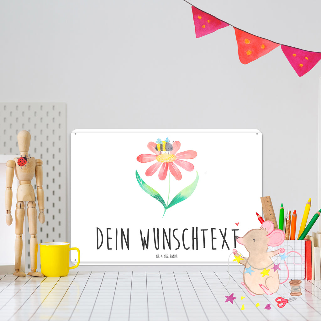 Personalisiertes Blechschild Hummel Blume Blechschild, Metallschild, Geschenk Schild, Schild, Magnet-Metall-Schild, Deko Schild, Wandschild, Wand-Dekoration, Türschild, Tiermotive, Gute Laune, lustige Sprüche, Tiere, Hummel, Blume, Wespe, Flauschig, Natur, Feld, Hummeln, Biene