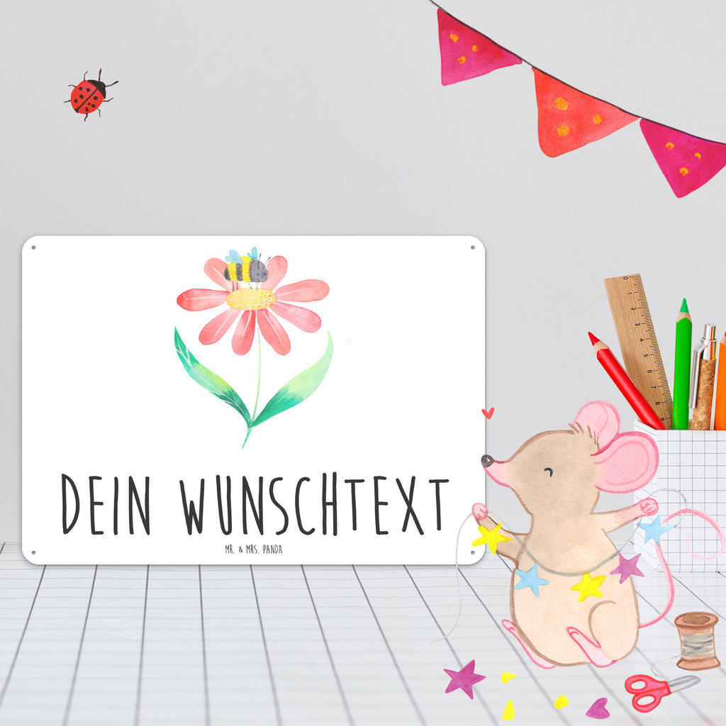 Personalisiertes Blechschild Hummel Blume Blechschild, Metallschild, Geschenk Schild, Schild, Magnet-Metall-Schild, Deko Schild, Wandschild, Wand-Dekoration, Türschild, Tiermotive, Gute Laune, lustige Sprüche, Tiere, Hummel, Blume, Wespe, Flauschig, Natur, Feld, Hummeln, Biene