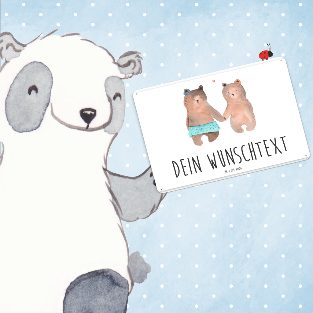 Personalisiertes Blechschild Bär Freundin Blechschild, Metallschild, Geschenk Schild, Schild, Magnet-Metall-Schild, Deko Schild, Wandschild, Wand-Dekoration, Türschild, Bär, Teddy, Teddybär, Bär Freundin Beste Freund Liebe Liebesbeweis Verliebt Kumpel Kumpeliene