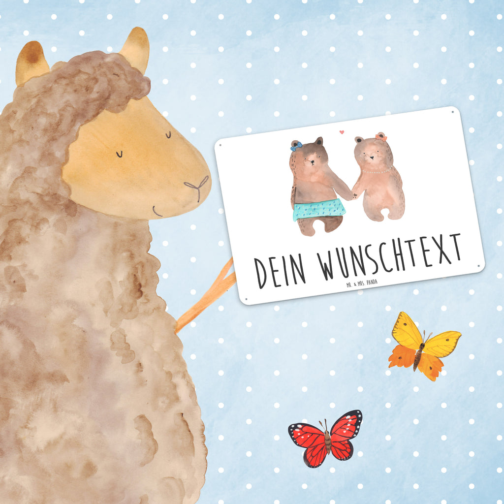 Personalisiertes Blechschild Bär Freundin Blechschild, Metallschild, Geschenk Schild, Schild, Magnet-Metall-Schild, Deko Schild, Wandschild, Wand-Dekoration, Türschild, Bär, Teddy, Teddybär, Bär Freundin Beste Freund Liebe Liebesbeweis Verliebt Kumpel Kumpeliene