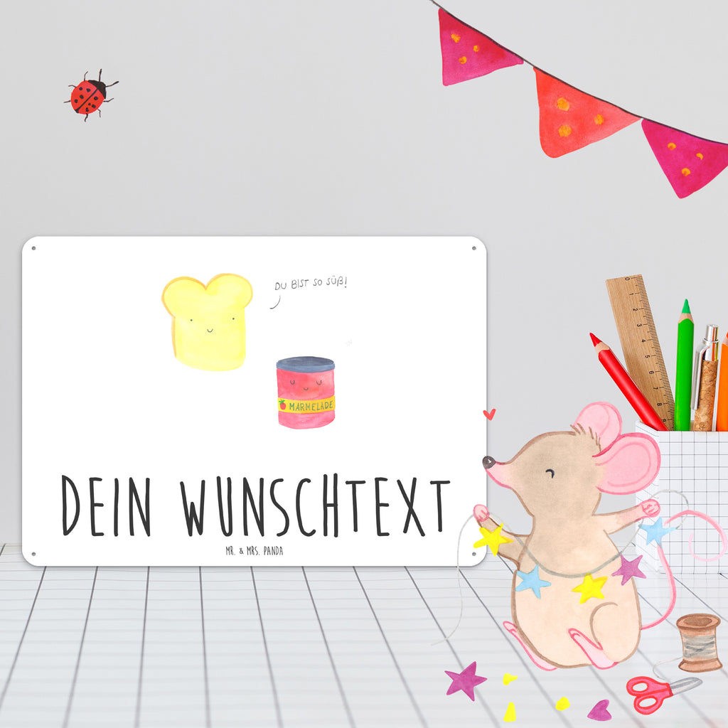 Personalisiertes Blechschild Toast & Marmelade Blechschild, Metallschild, Geschenk Schild, Schild, Magnet-Metall-Schild, Deko Schild, Wandschild, Wand-Dekoration, Türschild, Tiermotive, Gute Laune, lustige Sprüche, Tiere, Toast, Marmelade, Dreamteam, süße Postkarte, süß, Küche Deko, Küche Spruch, Frühstück Einladung, Brot, Toastbrot