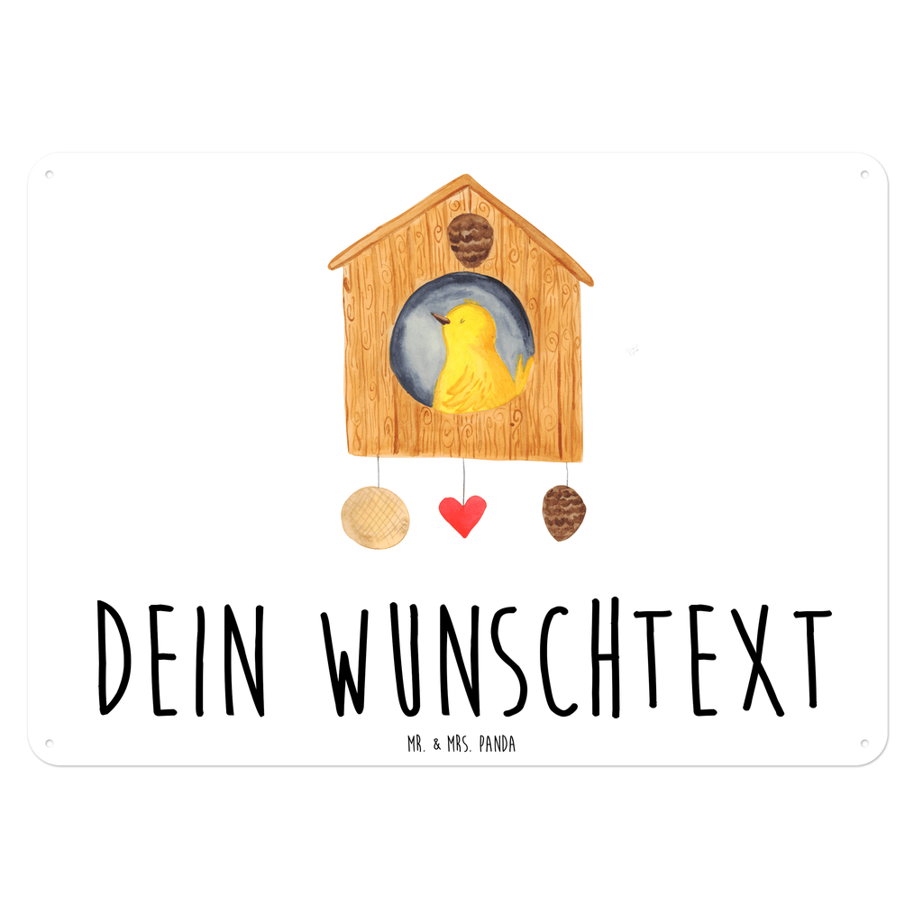 Personalisiertes Blechschild Vogelhaus Blechschild, Metallschild, Geschenk Schild, Schild, Magnet-Metall-Schild, Deko Schild, Wandschild, Wand-Dekoration, Türschild, süße Tiermotive, gute Laune, lustige Sprüche, Tiere, Vogel, Vögel, Vogelhaus, Vogelhäuschen, Home sweet home, Zuhause, Nest, Eigenheim, Familie, Wohnung, Haus, unser Haus, Lieblingsort, Castle