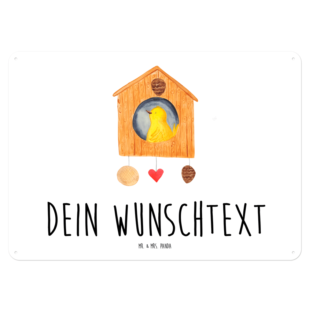 Personalisiertes Blechschild Vogelhaus sweet Home Blechschild, Metallschild, Geschenk Schild, Schild, Magnet-Metall-Schild, Deko Schild, Wandschild, Wand-Dekoration, Türschild, Tiermotive, Gute Laune, lustige Sprüche, Tiere, Vogelhaus, Vogel, Home sweet Home, Einzug, Umzug, Geschenk, Einzugsgeschenk, Hausbau, Haus