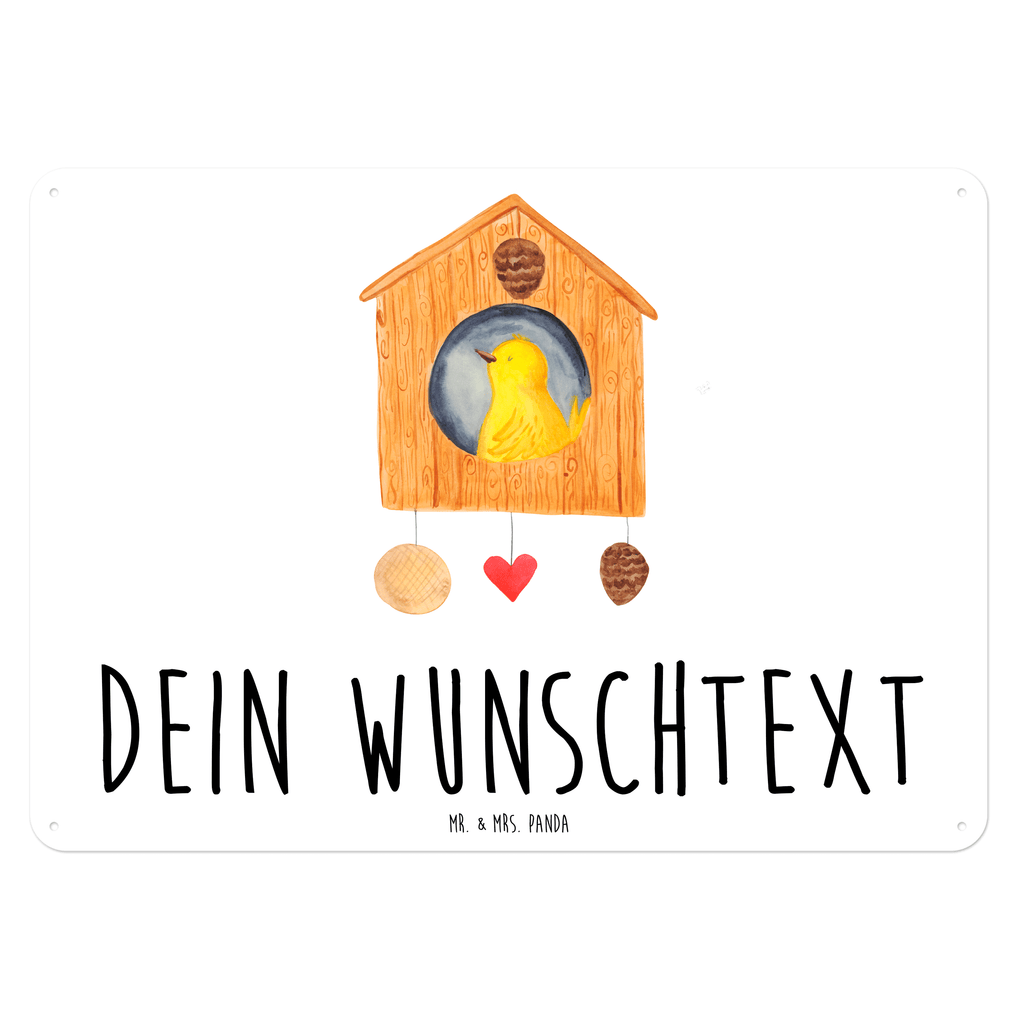 Personalisiertes Blechschild Vogelhaus sweet Home Blechschild, Metallschild, Geschenk Schild, Schild, Magnet-Metall-Schild, Deko Schild, Wandschild, Wand-Dekoration, Türschild, Tiermotive, Gute Laune, lustige Sprüche, Tiere, Vogelhaus, Vogel, Home sweet Home, Einzug, Umzug, Geschenk, Einzugsgeschenk, Hausbau, Haus