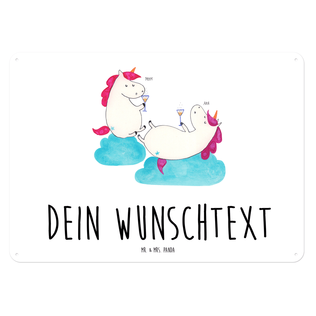 Personalisiertes Blechschild Einhörner Sekt Blechschild, Metallschild, Geschenk Schild, Schild, Magnet-Metall-Schild, Deko Schild, Wandschild, Wand-Dekoration, Türschild, Einhorn, Einhörner, Einhorn Deko, Pegasus, Unicorn, Freundinnen, Freundin, BFF, Sekt, Mädelsabend, Spaß, Party, Korken, Anstoßen, Beste
