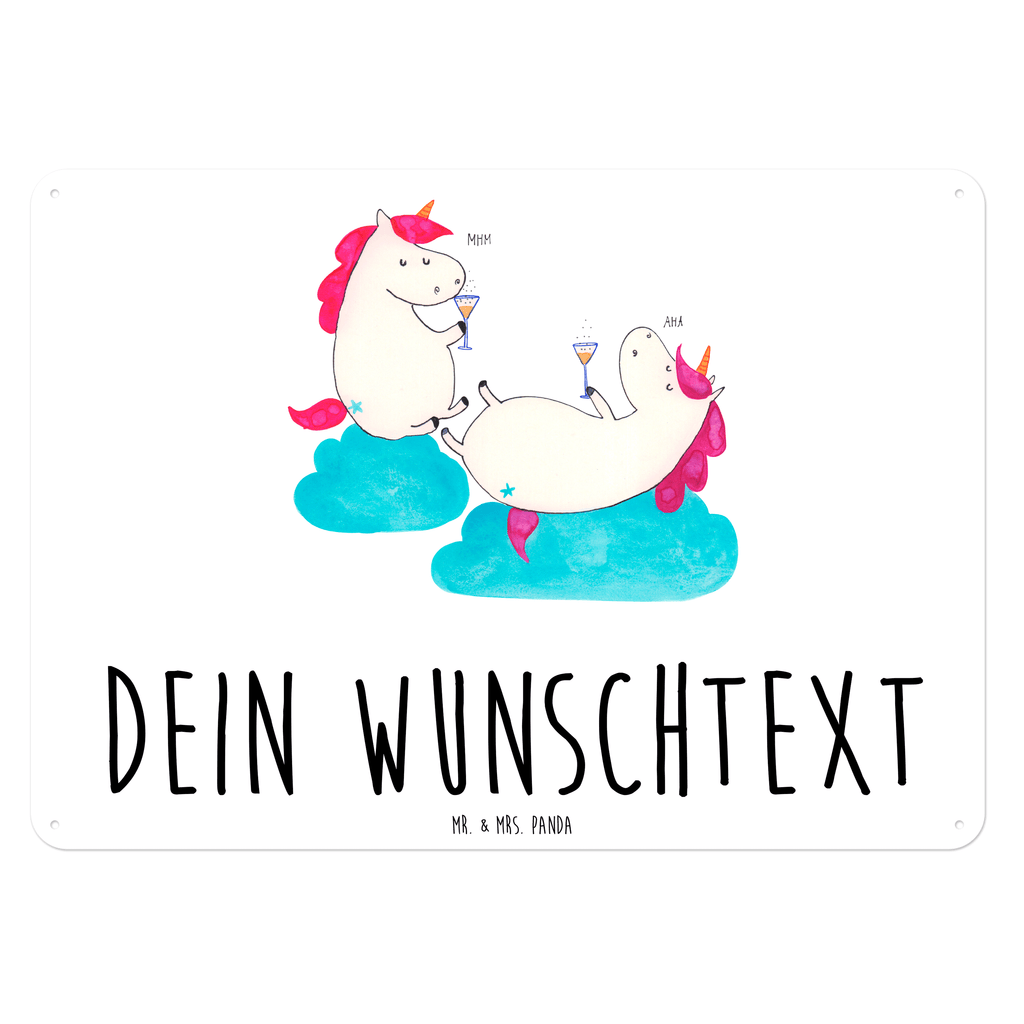 Personalisiertes Blechschild Einhörner Sekt Blechschild, Metallschild, Geschenk Schild, Schild, Magnet-Metall-Schild, Deko Schild, Wandschild, Wand-Dekoration, Türschild, Einhorn, Einhörner, Einhorn Deko, Pegasus, Unicorn, Freundinnen, Freundin, BFF, Sekt, Mädelsabend, Spaß, Party, Korken, Anstoßen, Beste