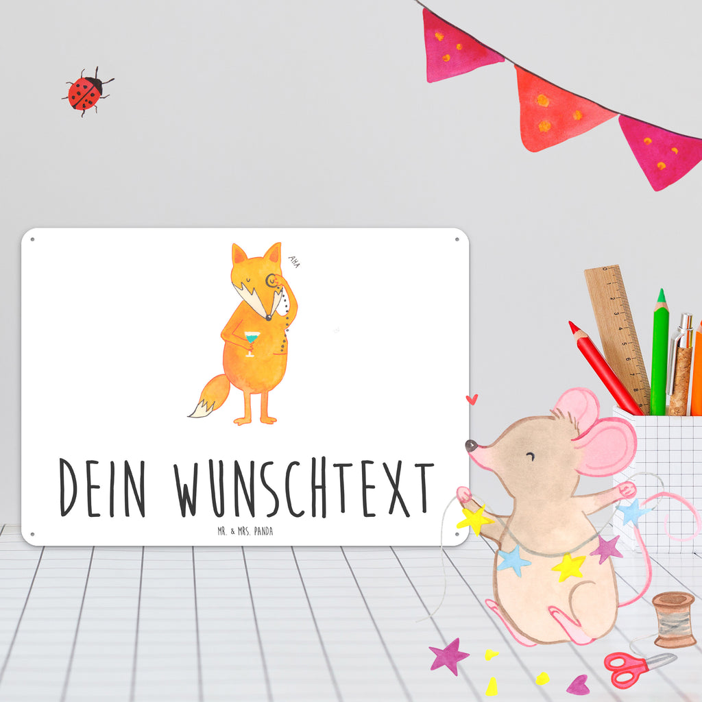 Personalisiertes Blechschild Fuchs Lord Blechschild, Metallschild, Geschenk Schild, Schild, Magnet-Metall-Schild, Deko Schild, Wandschild, Wand-Dekoration, Türschild, Fuchs, Füchse, tröstende Worte, Spruch lustig, Liebeskummer Geschenk, Motivation Spruch, Problemlösung