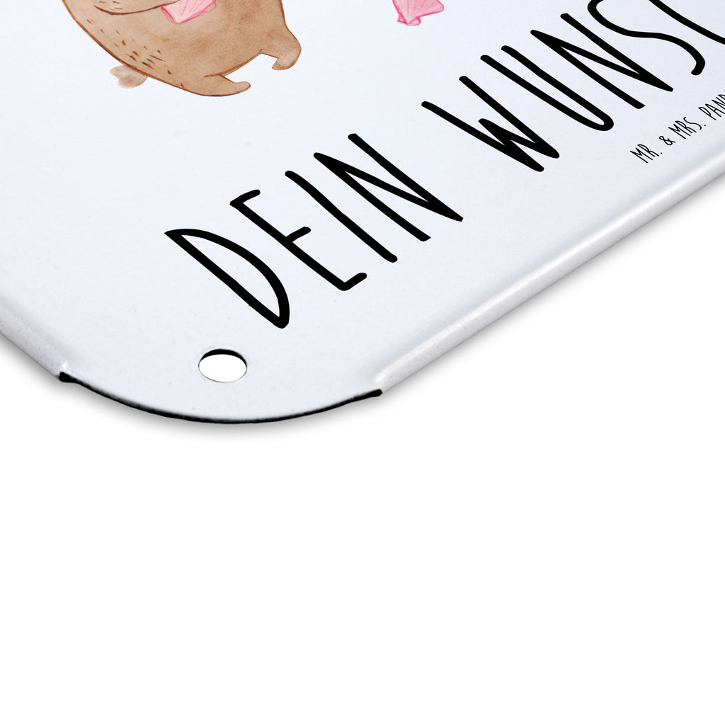 Personalisiertes Blechschild Hasen Muschel Blechschild, Metallschild, Geschenk Schild, Schild, Magnet-Metall-Schild, Deko Schild, Wandschild, Wand-Dekoration, Türschild, Familie, Vatertag, Muttertag, Bruder, Schwester, Mama, Papa, Oma, Opa, Hasen, beste Freundin, Freundin, Freundinnen, best friends, BFF, Muscheln sammeln, Muscheln, Meer