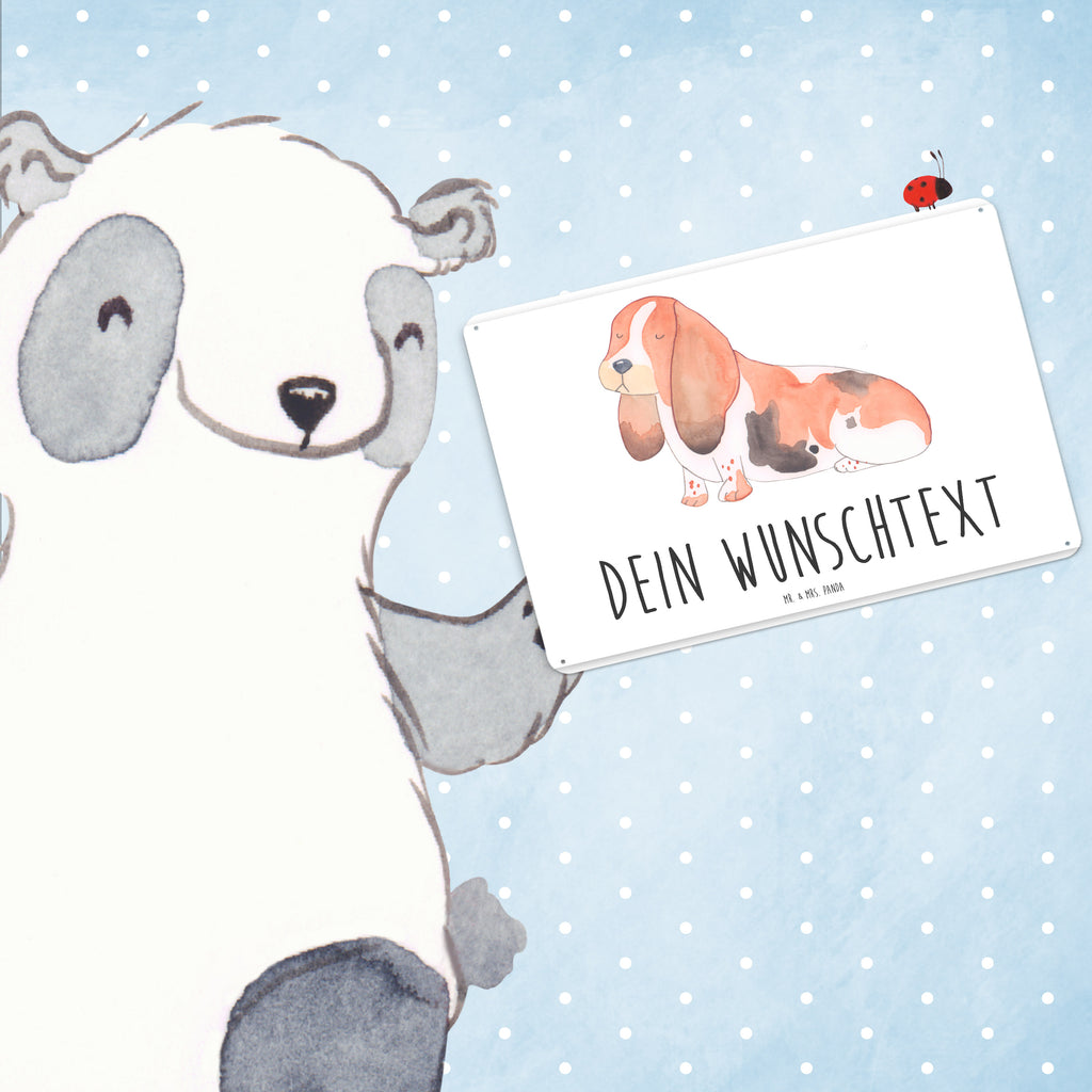 Personalisiertes Blechschild Hund Basset Hound Blechschild, Metallschild, Geschenk Schild, Schild, Magnet-Metall-Schild, Deko Schild, Wandschild, Wand-Dekoration, Türschild, Hund, Hundemotiv, Haustier, Hunderasse, Tierliebhaber, Hundebesitzer, Sprüche, Basset Hound, Basset, Hundeliebe, kinderlos