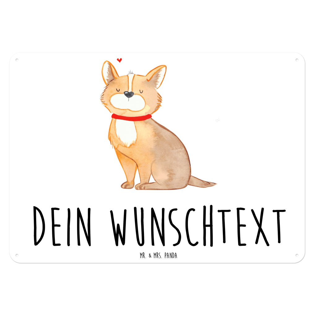 Personalisiertes Blechschild Hundeglück Blechschild, Metallschild, Geschenk Schild, Schild, Magnet-Metall-Schild, Deko Schild, Wandschild, Wand-Dekoration, Türschild, Hund, Hundemotiv, Haustier, Hunderasse, Tierliebhaber, Hundebesitzer, Sprüche, Corgie, Hundeliebe, Spruch, Hundemama, Liebe