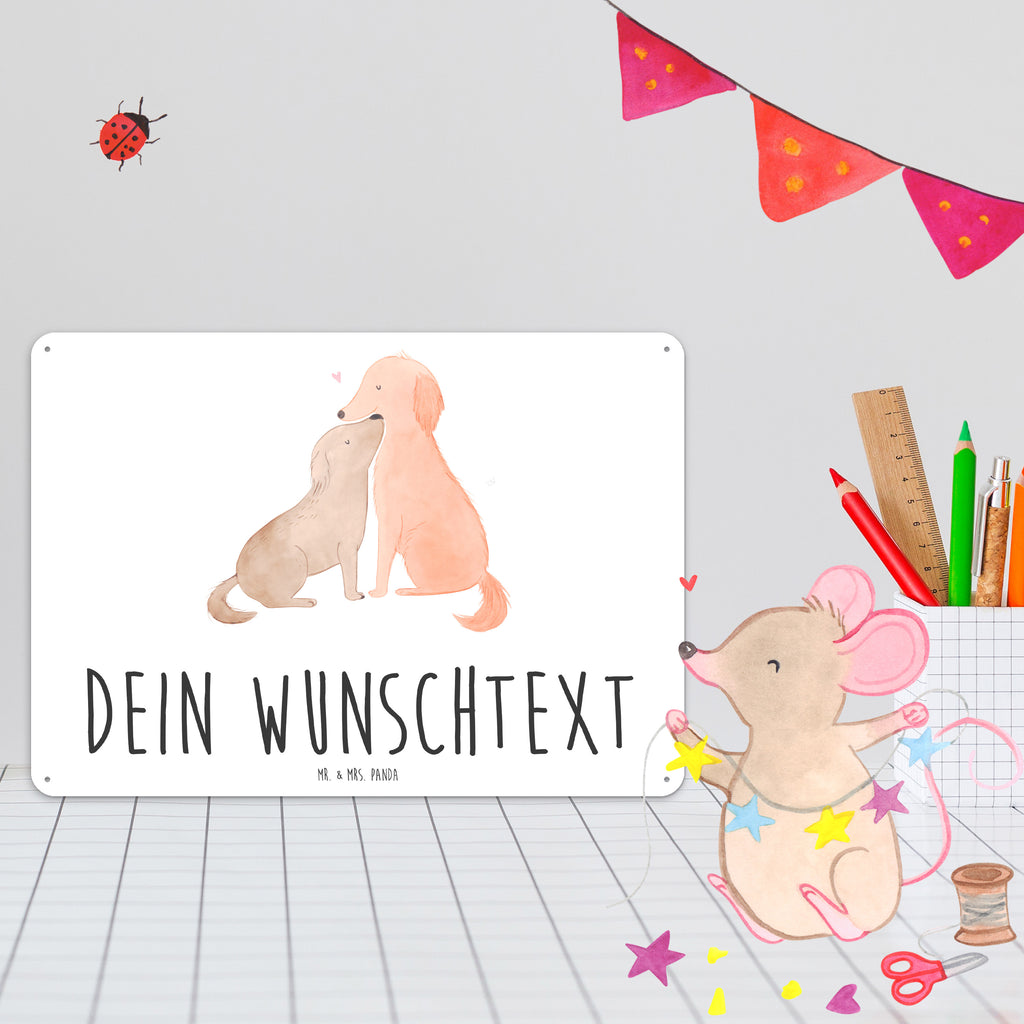 Personalisiertes Blechschild Hunde Liebe Blechschild, Metallschild, Geschenk Schild, Schild, Magnet-Metall-Schild, Deko Schild, Wandschild, Wand-Dekoration, Türschild, Hund, Hundemotiv, Haustier, Hunderasse, Tierliebhaber, Hundebesitzer, Sprüche, Liebe, Hund. Hunde, Kuss, Vertrauen, Kuscheln, Herz