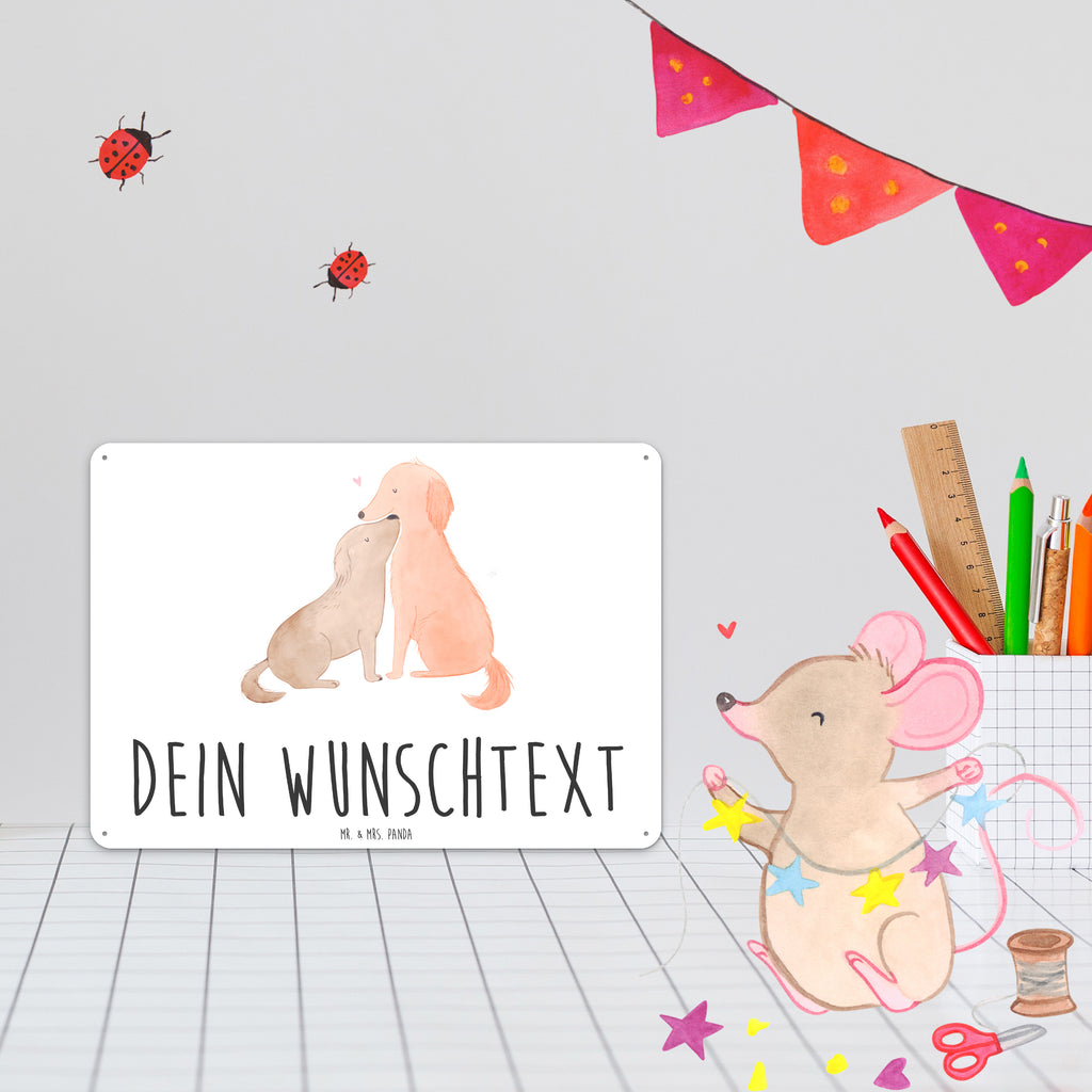 Personalisiertes Blechschild Hunde Liebe Blechschild, Metallschild, Geschenk Schild, Schild, Magnet-Metall-Schild, Deko Schild, Wandschild, Wand-Dekoration, Türschild, Hund, Hundemotiv, Haustier, Hunderasse, Tierliebhaber, Hundebesitzer, Sprüche, Liebe, Hund. Hunde, Kuss, Vertrauen, Kuscheln, Herz