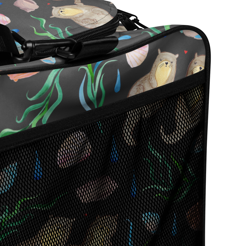 Reisetasche Otterliebe Design Reisetasche, Sporttasche, Aquarell, Otter, händchenhaltene Otter, Muscheln, Meer, Beach Design, maritim