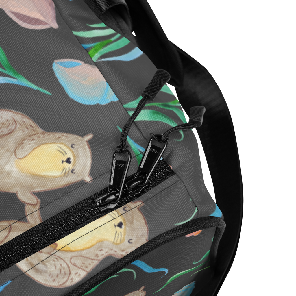 Reisetasche Otterliebe Design Reisetasche, Sporttasche, Aquarell, Otter, händchenhaltene Otter, Muscheln, Meer, Beach Design, maritim