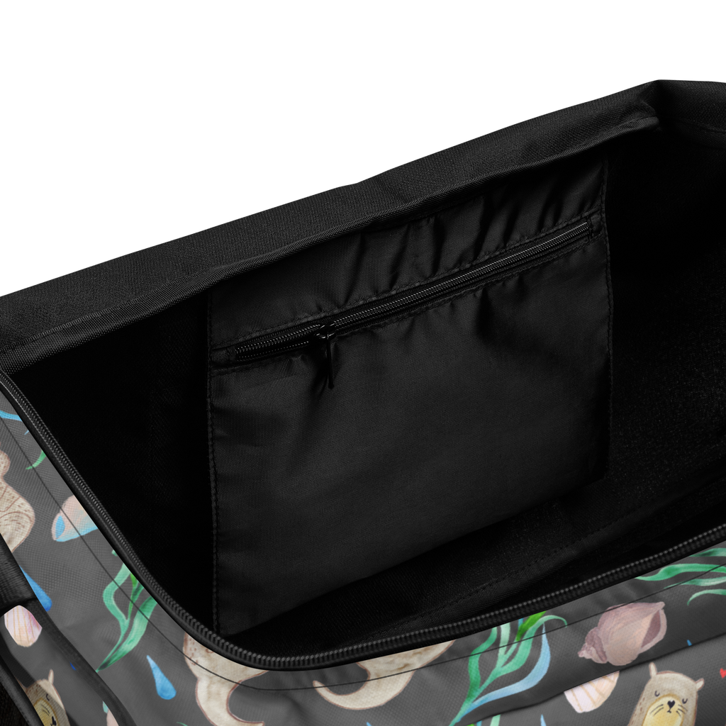 Reisetasche Otterliebe Design Reisetasche, Sporttasche, Aquarell, Otter, händchenhaltene Otter, Muscheln, Meer, Beach Design, maritim