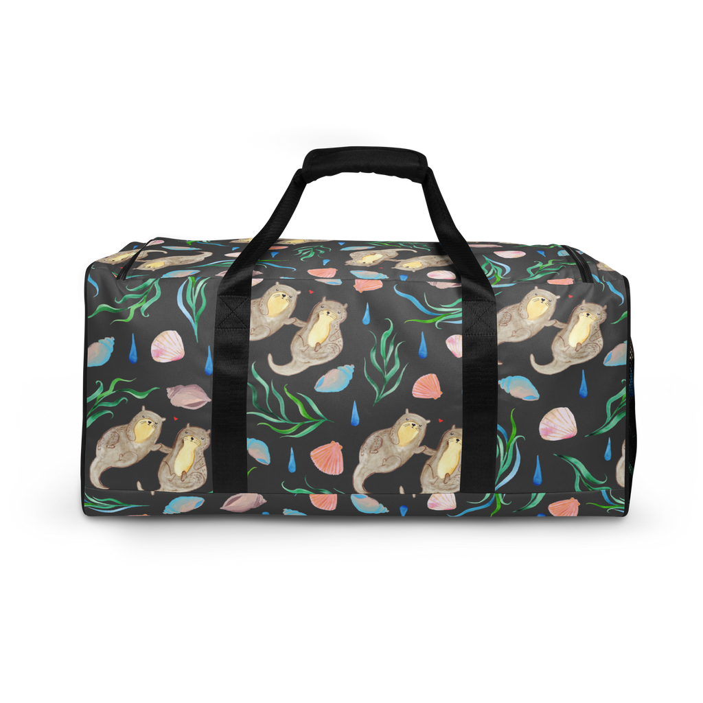 Reisetasche Otterliebe Design Reisetasche, Sporttasche, Aquarell, Otter, händchenhaltene Otter, Muscheln, Meer, Beach Design, maritim