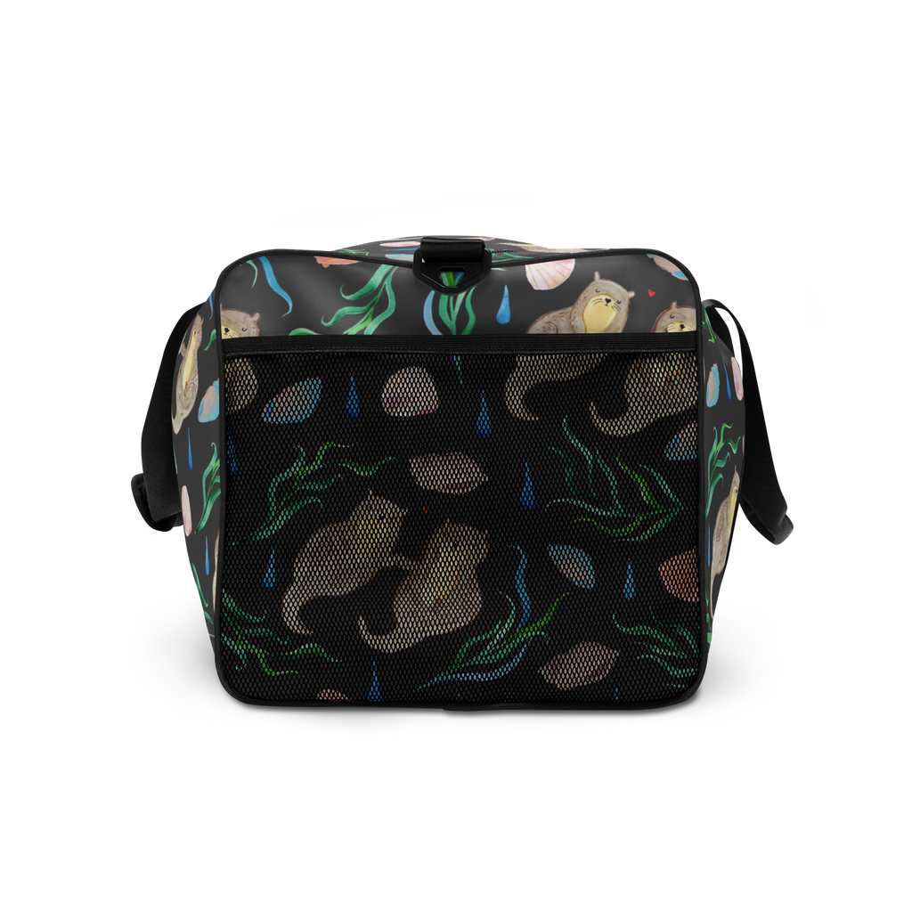 Reisetasche Otterliebe Design Reisetasche, Sporttasche, Aquarell, Otter, händchenhaltene Otter, Muscheln, Meer, Beach Design, maritim