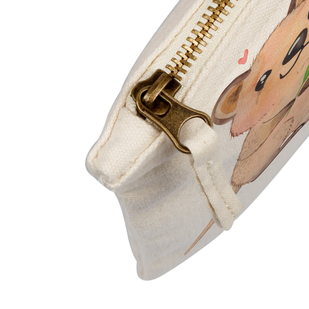Schminktasche Quokka Happy Quokka, Verschieben, Aufschieberitis, Lustiger Spruch, Niedliches Tier, Dinge erledigen Schminktasche, Kosmetiktasche, Kosmetikbeutel, Stiftemäppchen, Etui, Federmappe, Makeup, XXL, Schminketui, Kosmetiketui, Schlamperetui  süße Tiermotive, gute Laune, lustige Sprüche, Tiere