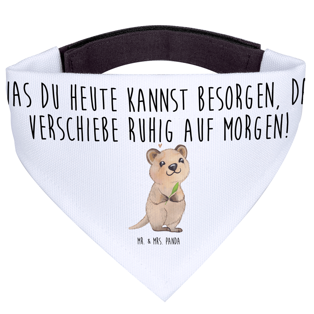 Hundehalstuch L Quokka Happy Hundehalstuch, Halstuch, Hunde, Tuch, groß, große Hunde, Tiermotive, Gute Laune, lustige Sprüche, Tiere, Quokka, Verschieben, Aufschieberitis, Lustiger Spruch, Niedliches Tier, Dinge erledigen