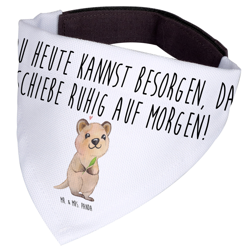 Hundehalstuch L Quokka Happy Hundehalstuch, Halstuch, Hunde, Tuch, groß, große Hunde, Tiermotive, Gute Laune, lustige Sprüche, Tiere, Quokka, Verschieben, Aufschieberitis, Lustiger Spruch, Niedliches Tier, Dinge erledigen