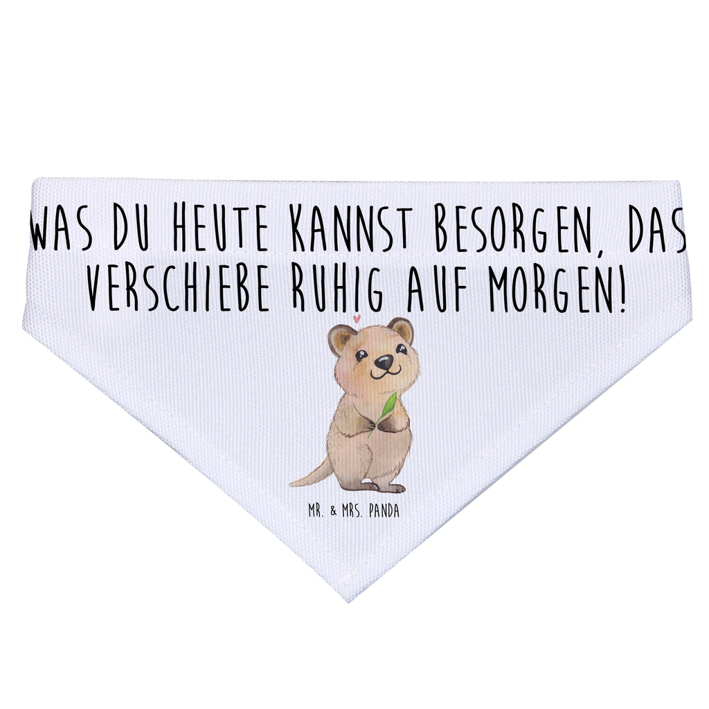 Hundehalstuch L Quokka Happy Hundehalstuch, Halstuch, Hunde, Tuch, groß, große Hunde, Tiermotive, Gute Laune, lustige Sprüche, Tiere, Quokka, Verschieben, Aufschieberitis, Lustiger Spruch, Niedliches Tier, Dinge erledigen