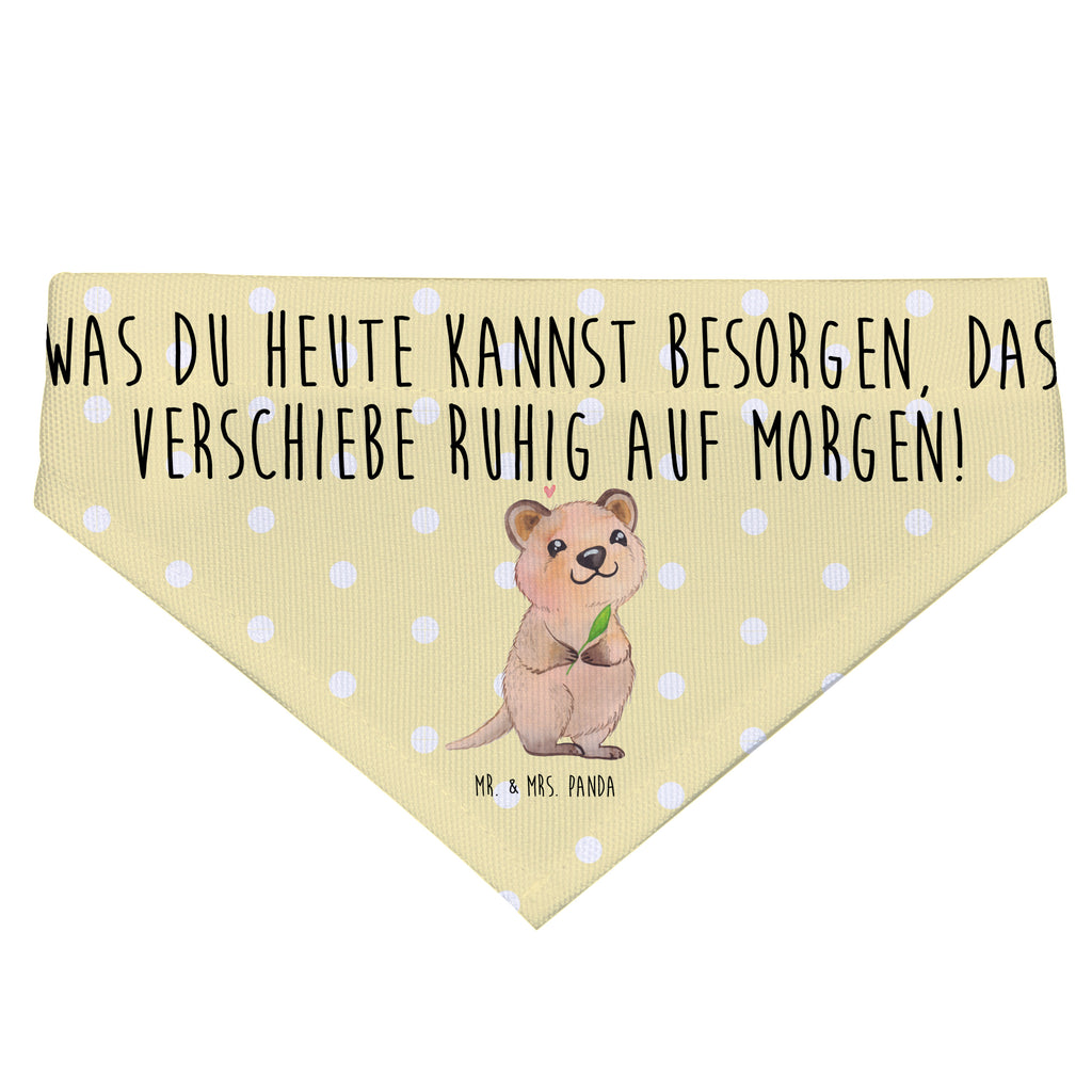 Hundehalstuch L Quokka Happy Hundehalstuch, Halstuch, Hunde, Tuch, groß, große Hunde, Tiermotive, Gute Laune, lustige Sprüche, Tiere, Quokka, Verschieben, Aufschieberitis, Lustiger Spruch, Niedliches Tier, Dinge erledigen