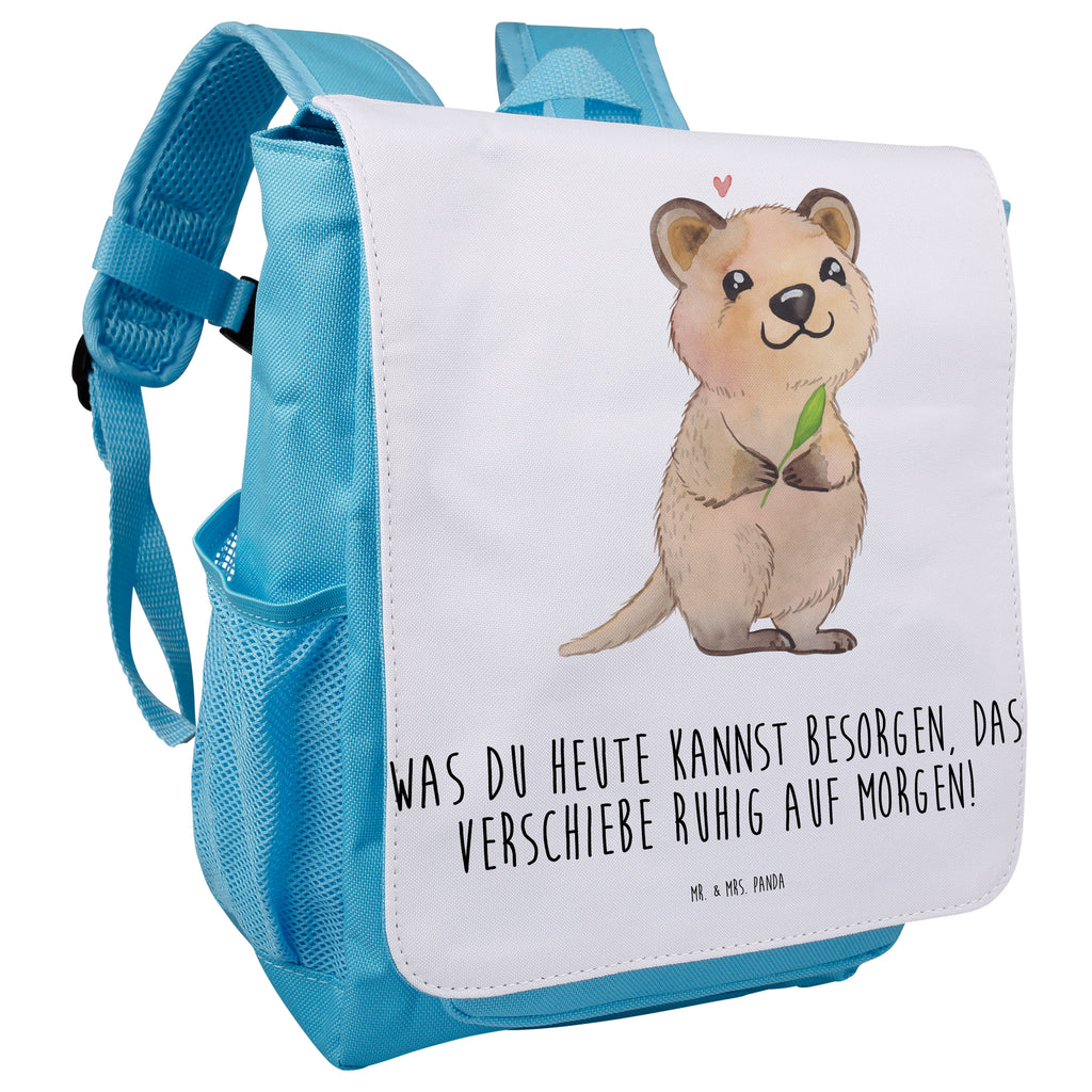 Kinderrucksack Quokka Happy Kids, Rucksack, Kinderrucksack, Kinder Rucksack, Rucksack Kindergröße, Kleiner Rucksack, süße Tiermotive, gute Laune, lustige Sprüche, Tiere, Quokka, Verschieben, Aufschieberitis, Lustiger Spruch, Niedliches Tier, Dinge erledigen