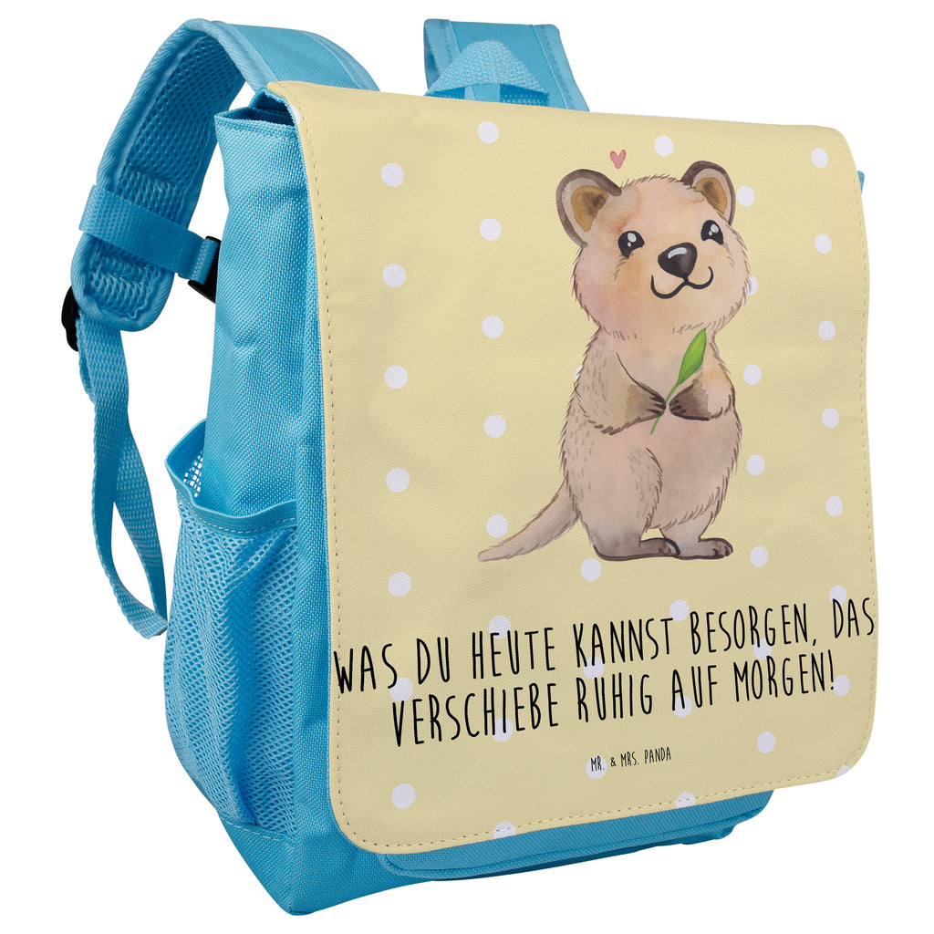 Kinderrucksack Quokka Happy Kids, Rucksack, Kinderrucksack, Kinder Rucksack, Rucksack Kindergröße, Kleiner Rucksack, süße Tiermotive, gute Laune, lustige Sprüche, Tiere, Quokka, Verschieben, Aufschieberitis, Lustiger Spruch, Niedliches Tier, Dinge erledigen