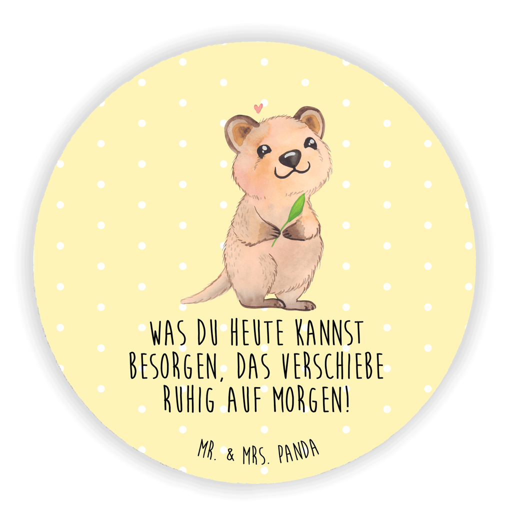 Rund Magnet Quokka Happy Kühlschrankmagnet, Pinnwandmagnet, Souvenir Magnet, Motivmagnete, Dekomagnet, Whiteboard Magnet, Notiz Magnet, Kühlschrank Dekoration, Tiermotive, Gute Laune, lustige Sprüche, Tiere, Quokka, Verschieben, Aufschieberitis, Lustiger Spruch, Niedliches Tier, Dinge erledigen