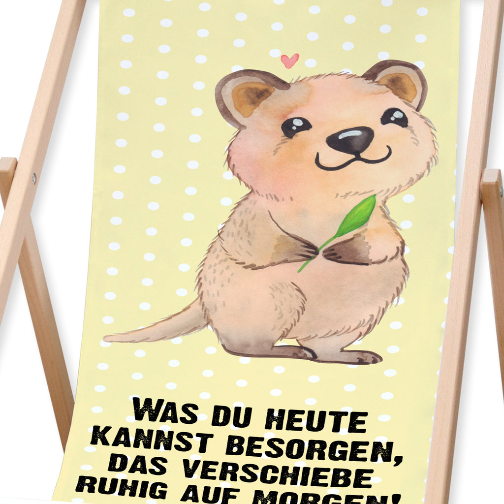 Gartenliege Quokka Happy Quokka, Verschieben, Aufschieberitis, Lustiger Spruch, Niedliches Tier, Dinge erledigen Sonnenliege, Strandliege, Liege, Liegestuhl, Gartenliege, Gartenstuhl  süße Tiermotive, gute Laune, lustige Sprüche, Tiere