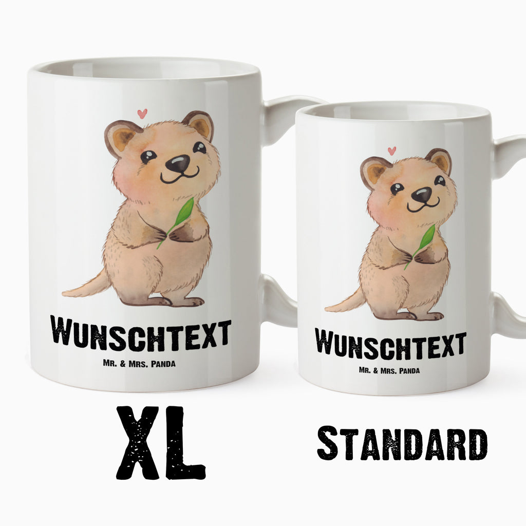 Personalisierte XL Tasse Quokka Happy Personalisierte XL Tasse, Personalisierte Große Tasse, Personalisierte Grosse Kaffeetasse, PErsonalisierter XL Becher, XL Teetasse mit Namen, XL  Becher mit Namen, spülmaschinenfest, Jumbo Tasse, Groß, Personalisiert, XL Tasse mit Namen, XL Namenstasse, Jumbo Namenstasse, Tiermotive, Gute Laune, lustige Sprüche, Tiere, Quokka, Verschieben, Aufschieberitis, Lustiger Spruch, Niedliches Tier, Dinge erledigen