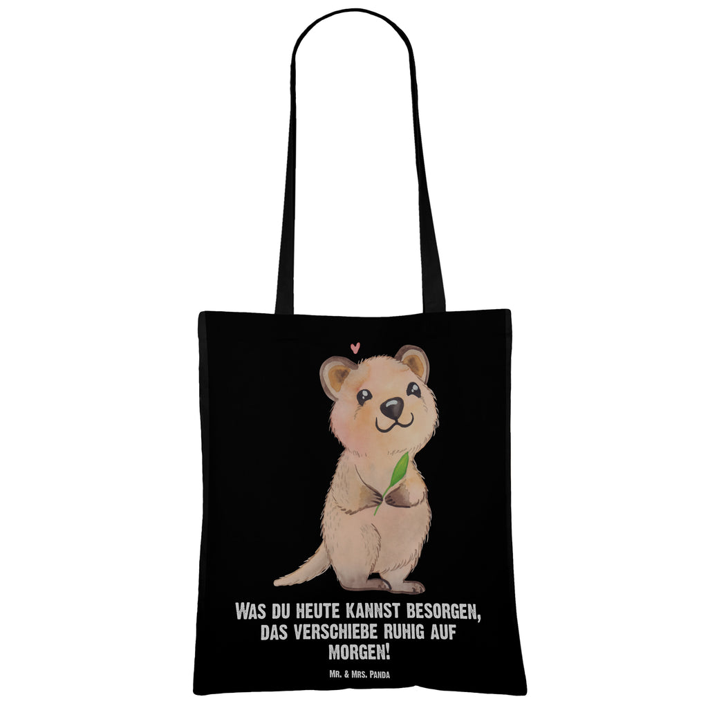 Tragetasche Quokka Happy Beuteltasche, Beutel, Einkaufstasche, Jutebeutel, Stoffbeutel, Tiermotive, Gute Laune, lustige Sprüche, Tiere, Quokka, Verschieben, Aufschieberitis, Lustiger Spruch, Niedliches Tier, Dinge erledigen