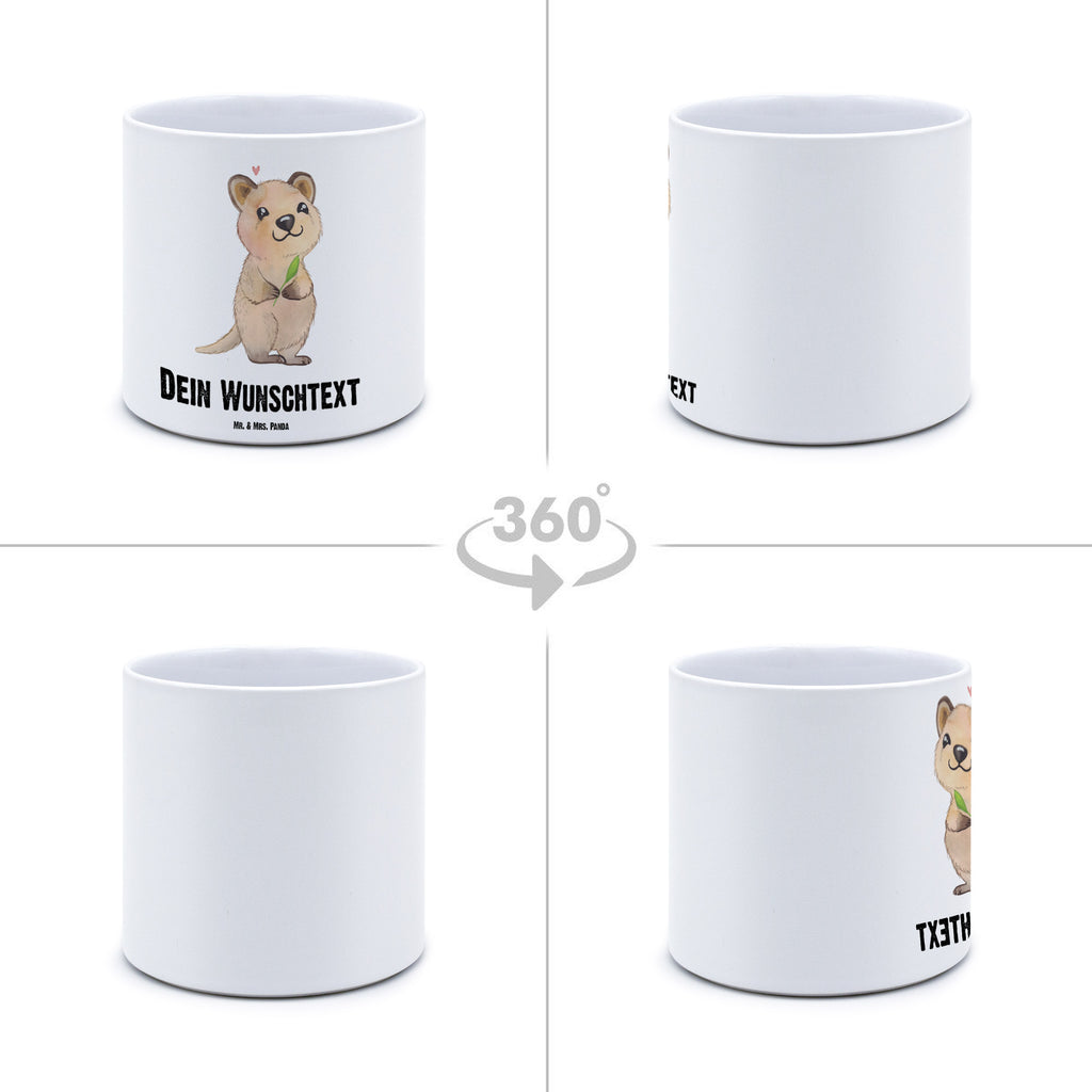 Personalisierter XL Blumentopf Quokka Happy Personalisierter Blumentopf, Personalisierter Übertopf, Personalisierter Pflanztopf, Personalisierter Keramiktopf, Personalisierter Kräutertopf, Personalisierter Topf, Personalisierter Pflanzkübel, Personalisierter Blumenübertopf, süße Tiermotive, gute Laune, lustige Sprüche, Tiere, Quokka, Verschieben, Aufschieberitis, Lustiger Spruch, Niedliches Tier, Dinge erledigen