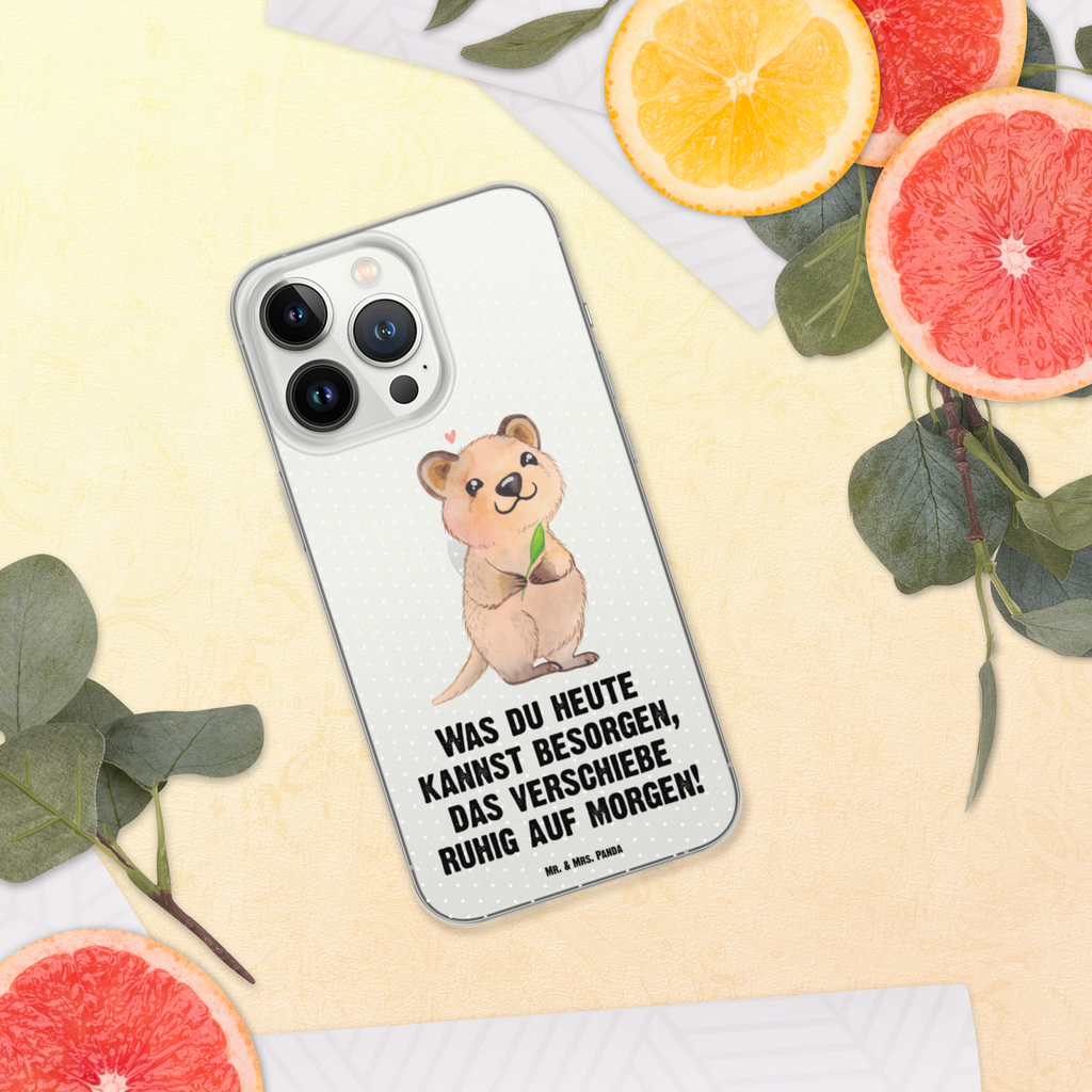 Handyhülle Quokka Happy Quokka, Verschieben, Aufschieberitis, Lustiger Spruch, Niedliches Tier, Dinge erledigen Handyhülle, Handycover, Transparente Handyhülle, Flexible Handyhülle, Handyschutz, Transparent, Durchsichtig, Schutzhülle für Handy, Stilvolle Handyhülle, Robuste Handyhülle, Schutz vor Kratzern, Schützende Handyhülle  süße Tiermotive, gute Laune, lustige Sprüche, Tiere