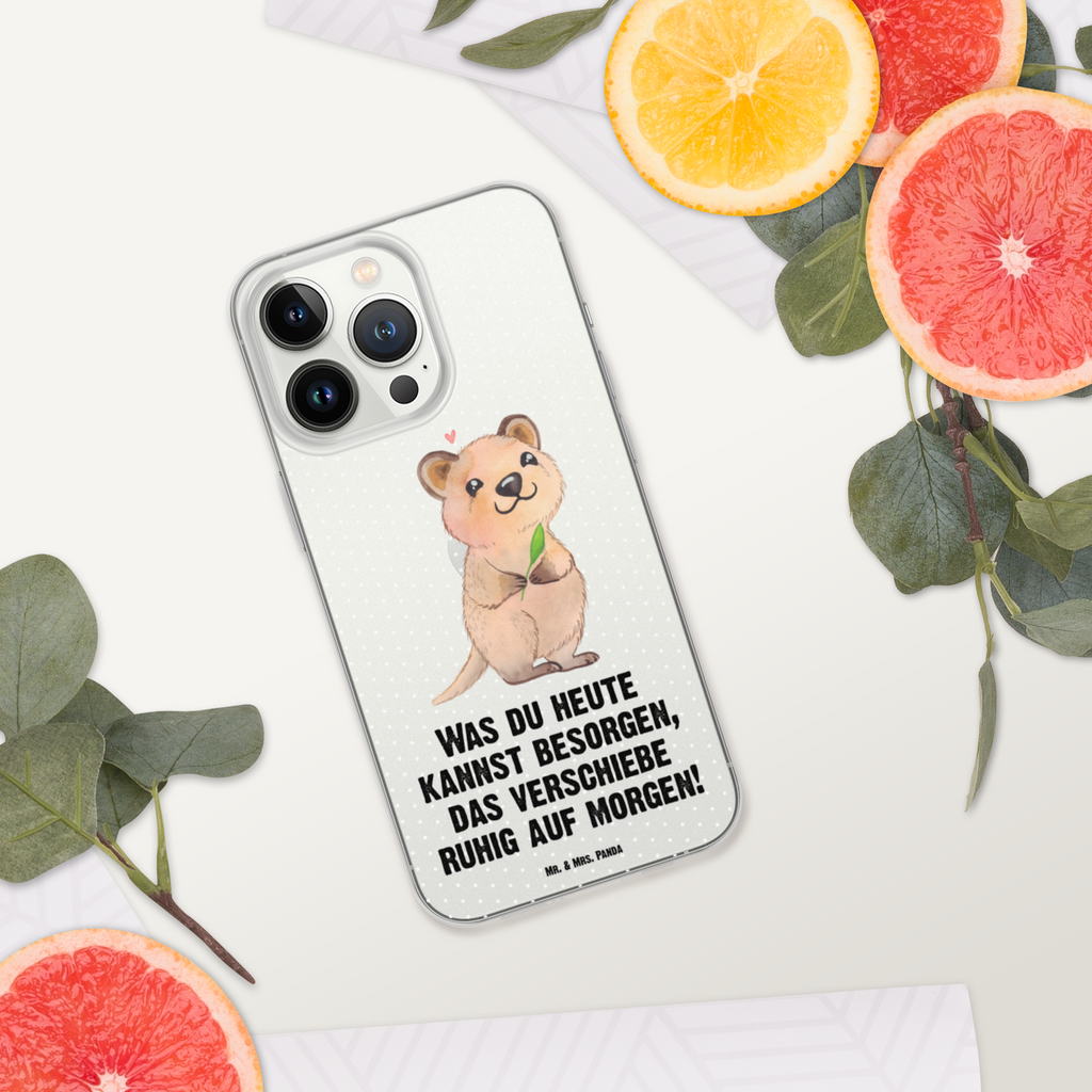 Handyhülle Quokka Happy Quokka, Verschieben, Aufschieberitis, Lustiger Spruch, Niedliches Tier, Dinge erledigen Handyhülle, Handycover, Transparente Handyhülle, Flexible Handyhülle, Handyschutz, Transparent, Durchsichtig, Schutzhülle für Handy, Stilvolle Handyhülle, Robuste Handyhülle, Schutz vor Kratzern, Schützende Handyhülle  süße Tiermotive, gute Laune, lustige Sprüche, Tiere