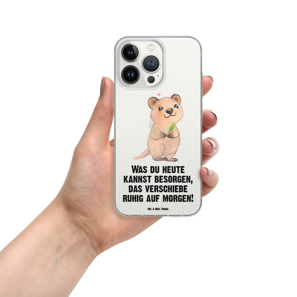Handyhülle Quokka Happy Quokka, Verschieben, Aufschieberitis, Lustiger Spruch, Niedliches Tier, Dinge erledigen Handyhülle, Handycover, Transparente Handyhülle, Flexible Handyhülle, Handyschutz, Transparent, Durchsichtig, Schutzhülle für Handy, Stilvolle Handyhülle, Robuste Handyhülle, Schutz vor Kratzern, Schützende Handyhülle  süße Tiermotive, gute Laune, lustige Sprüche, Tiere
