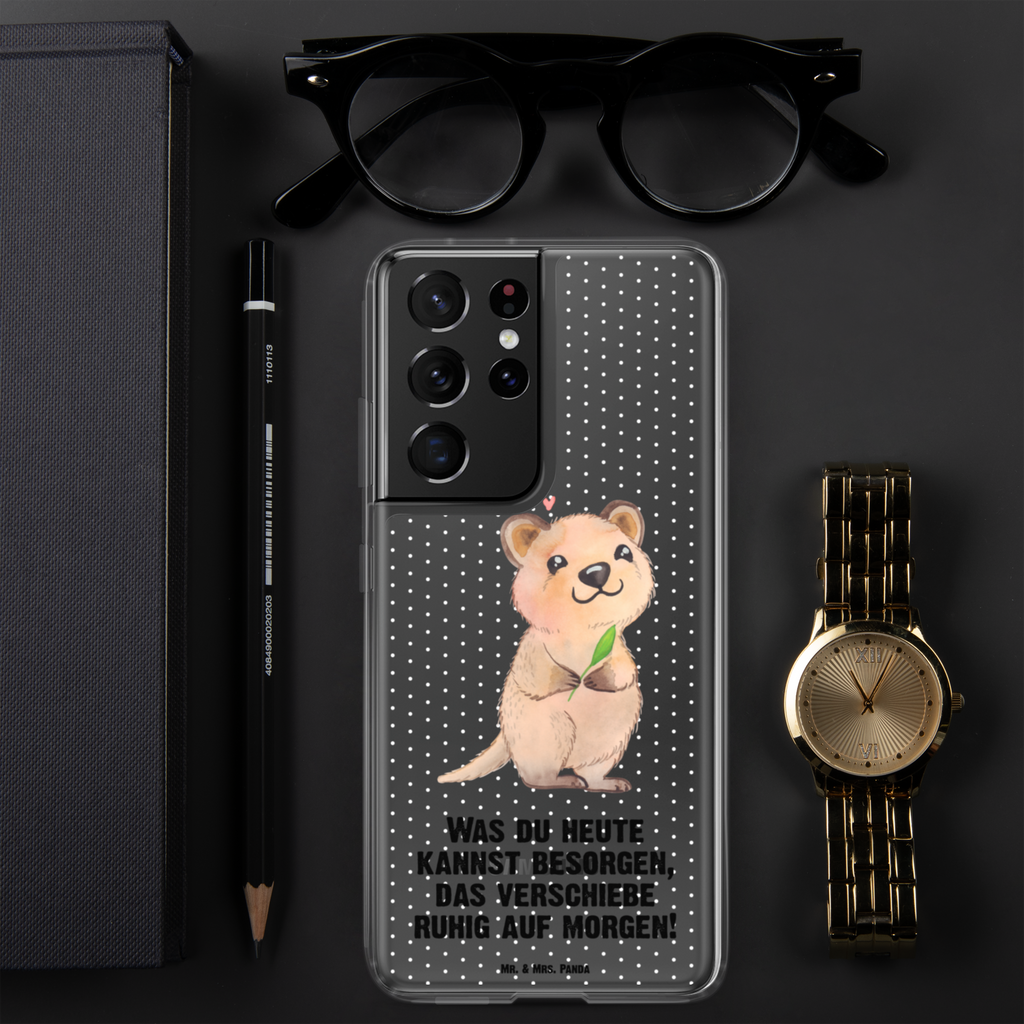 Handyhülle Quokka Happy Quokka, Verschieben, Aufschieberitis, Lustiger Spruch, Niedliches Tier, Dinge erledigen Handyhülle, Handycover, Transparente Handyhülle, Flexible Handyhülle, Handyschutz, Transparent, Durchsichtig, Schutzhülle für Handy, Stilvolle Handyhülle, Robuste Handyhülle, Schutz vor Kratzern, Schützende Handyhülle  süße Tiermotive, gute Laune, lustige Sprüche, Tiere