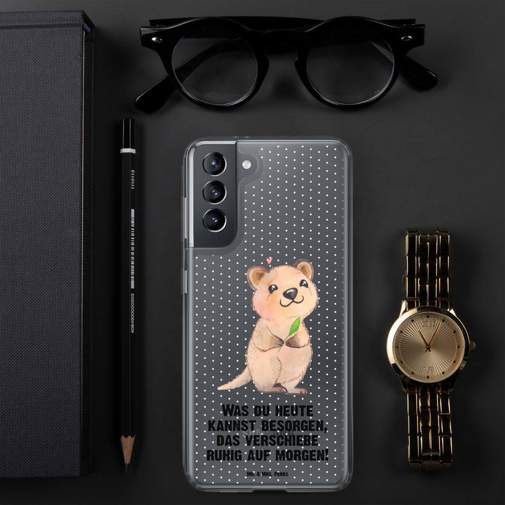 Handyhülle Quokka Happy Quokka, Verschieben, Aufschieberitis, Lustiger Spruch, Niedliches Tier, Dinge erledigen Handyhülle, Handycover, Transparente Handyhülle, Flexible Handyhülle, Handyschutz, Transparent, Durchsichtig, Schutzhülle für Handy, Stilvolle Handyhülle, Robuste Handyhülle, Schutz vor Kratzern, Schützende Handyhülle  süße Tiermotive, gute Laune, lustige Sprüche, Tiere