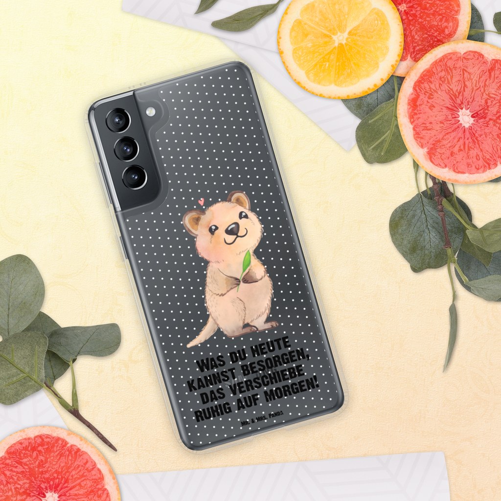 Handyhülle Quokka Happy Quokka, Verschieben, Aufschieberitis, Lustiger Spruch, Niedliches Tier, Dinge erledigen Handyhülle, Handycover, Transparente Handyhülle, Flexible Handyhülle, Handyschutz, Transparent, Durchsichtig, Schutzhülle für Handy, Stilvolle Handyhülle, Robuste Handyhülle, Schutz vor Kratzern, Schützende Handyhülle  süße Tiermotive, gute Laune, lustige Sprüche, Tiere