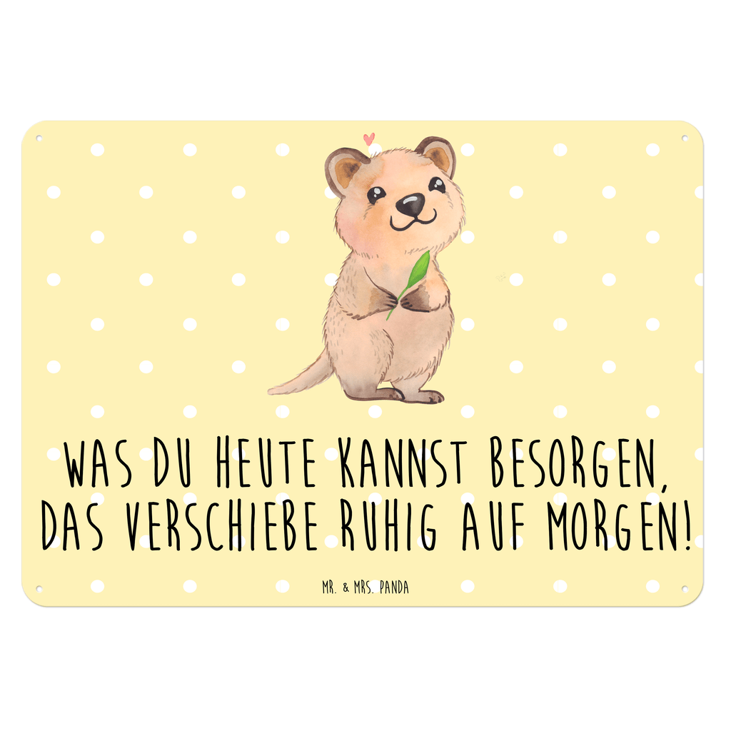 Blechschild Quokka Happy Quokka, Verschieben, Aufschieberitis, Lustiger Spruch, Niedliches Tier, Dinge erledigen Blechschild, Metallschild, Geschenk Schild, Schild, Magnet-Metall-Schild, Deko Schild, Wandschild, Wand-Dekoration, Türschild, Wandschild, Metallschild  süße Tiermotive, gute Laune, lustige Sprüche, Tiere