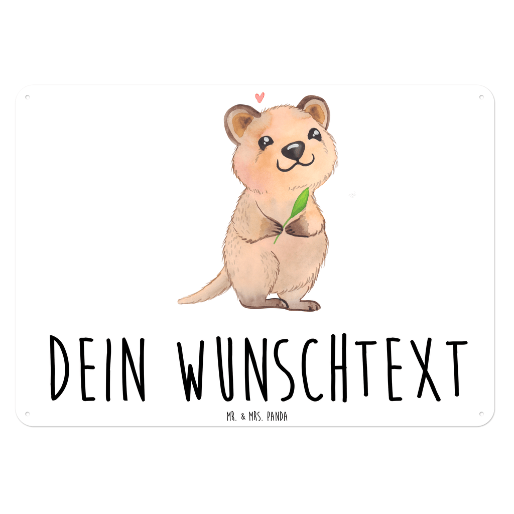 Personalisiertes Blechschild Quokka Happy Blechschild, Metallschild, Geschenk Schild, Schild, Magnet-Metall-Schild, Deko Schild, Wandschild, Wand-Dekoration, Türschild, süße Tiermotive, gute Laune, lustige Sprüche, Tiere, Quokka, Verschieben, Aufschieberitis, Lustiger Spruch, Niedliches Tier, Dinge erledigen