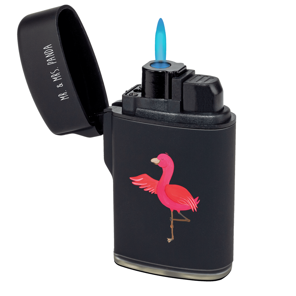 Feuerzeug Flamingo Yoga Flamingo, Vogel, Yoga, Namaste, Achtsamkeit, Yoga-Übung, Entspannung, Ärger, Aufregen, Tiefenentspannung