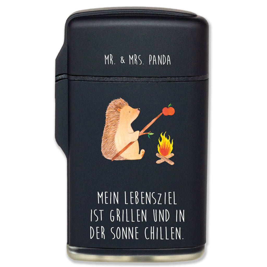 Feuerzeug Igel grillt Tiermotive, Gute Laune, lustige Sprüche, Tiere, Igel, Grillen, Ziele, Motivation, arbeitslos, Sinn des Lebens, Spruch