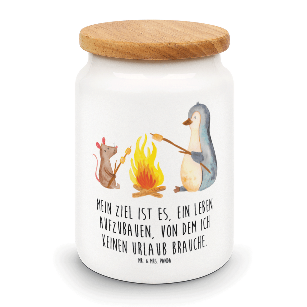 Vorratsdose Pinguin Lagerfeuer Pinguin, Maus, Pinguine, Lagerfeuer, Leben, Arbeit, Job, Motivation, Büro, Büroalltag, Lebensspruch, Lebensmotivation, Neustart, Liebe, grillen, Feuer, Marshmallows Vorratsdose, Keksdose, Keramikdose, Leckerlidose, Dose  Pinguin