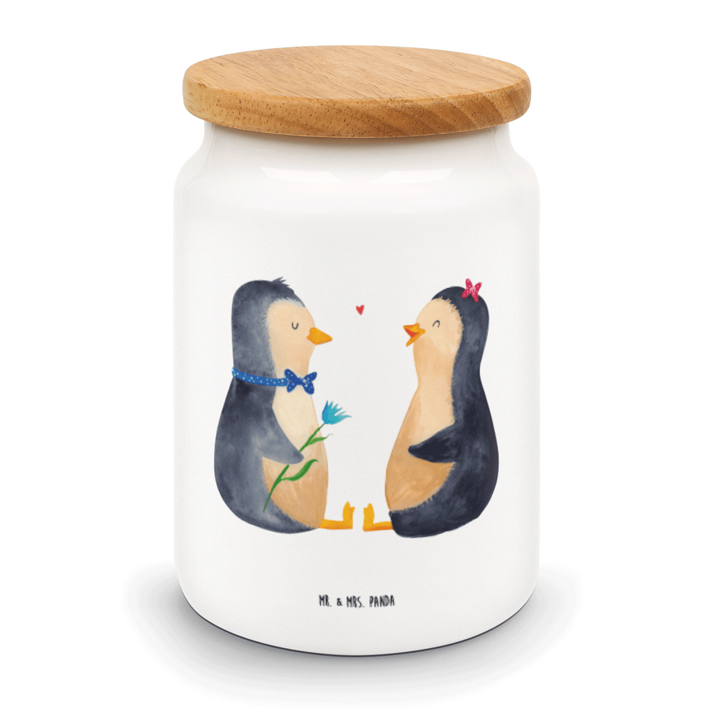 Vorratsdose Pinguin Pärchen Pinguin, Pinguine, Liebe, Liebespaar, Liebesbeweis, Liebesgeschenk, Verlobung, Jahrestag, Hochzeitstag, Hochzeit, Hochzeitsgeschenk, große Liebe, Traumpaar Vorratsdose, Keksdose, Keramikdose, Leckerlidose, Dose  Pinguin