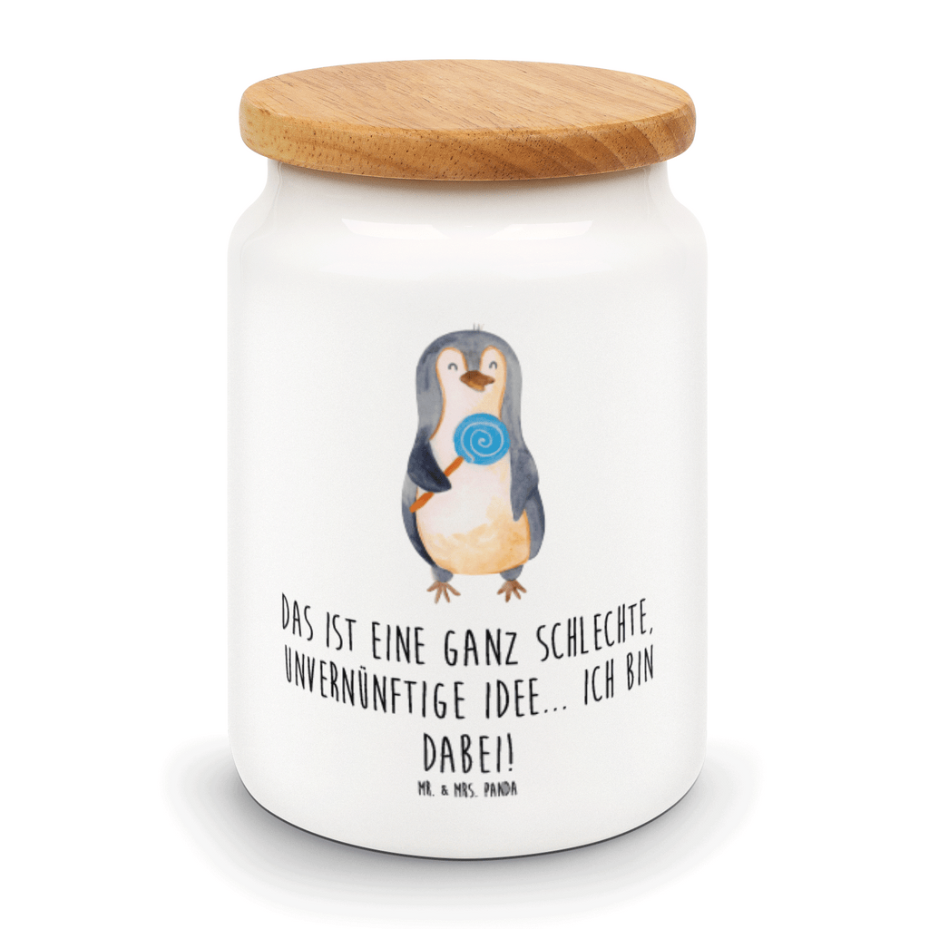 Vorratsdose Pinguin Lolli Pinguin, Pinguine, Lolli, Süßigkeiten, Blödsinn, Spruch, Rebell, Gauner, Ganove, Rabauke Vorratsdose, Keksdose, Keramikdose, Leckerlidose, Dose  Pinguin