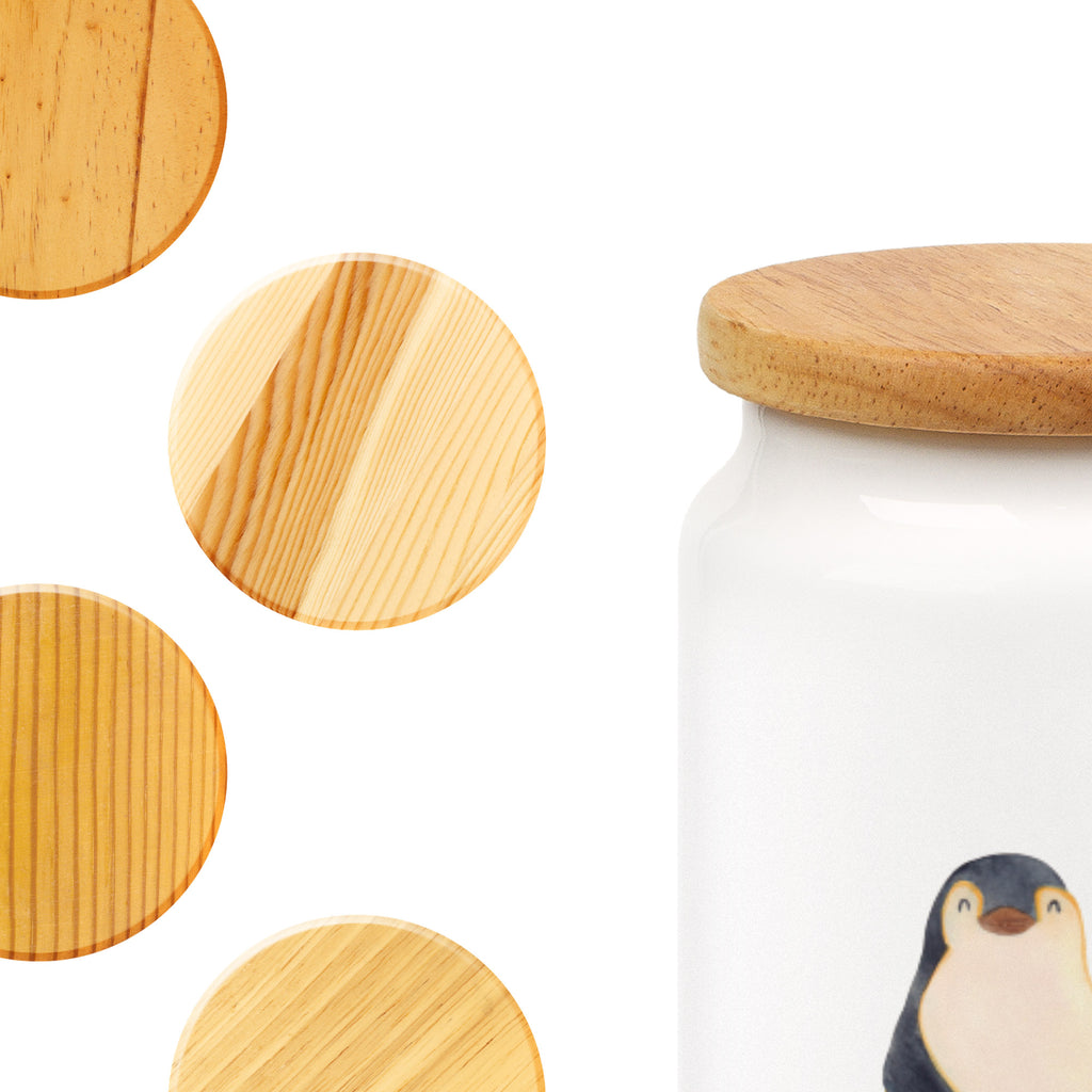 Vorratsdose Pinguin Luftballon Pinguin, Pinguine, Luftballon, Tagträume, Lebenslust, Geschenk Freundin, Geschenkidee, beste Freundin, Motivation, Neustart, neues Leben, Liebe, Glück Vorratsdose, Keksdose, Keramikdose, Leckerlidose, Dose  Pinguin